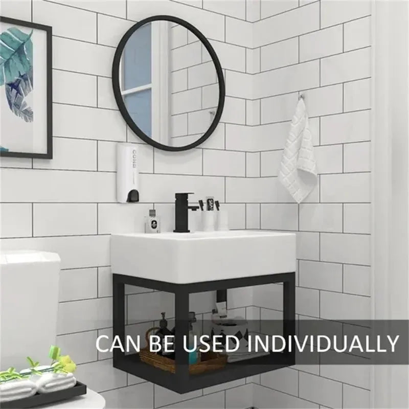 350Ml Soap Dispenser Wall-Mount Shower Bath Gel Shampoo Manual Press Soap Dispenser Liquid Soap Container Bathroom Accessories