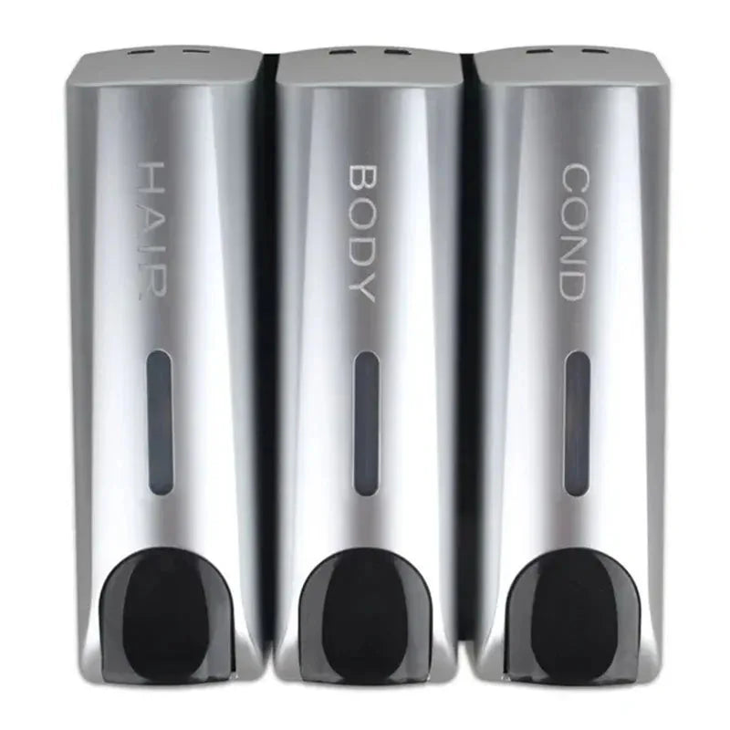 350Ml Soap Dispenser Wall-Mount Shower Bath Gel Shampoo Manual Press Soap Dispenser Liquid Soap Container Bathroom Accessories