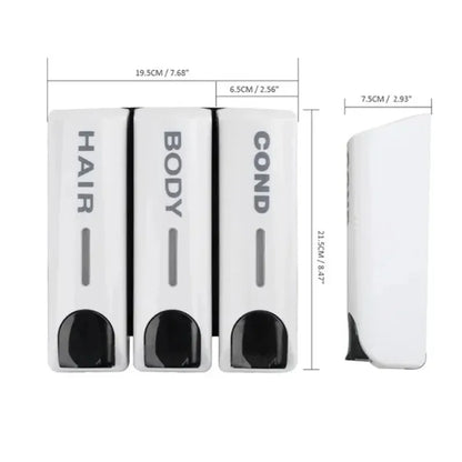 350Ml Soap Dispenser Wall-Mount Shower Bath Gel Shampoo Manual Press Soap Dispenser Liquid Soap Container Bathroom Accessories