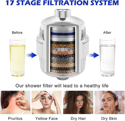 Shower Head Set,Shower Head Filter,Universal Shower Filter,Shower Head,Removes Chlorine Fluoride Heavy Metals.Other Sediments